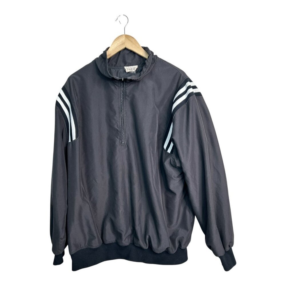 Vintage Honigs Men's Pullover 1/4 Zip Men's Size 2X Black Sportsman Outdoors USA